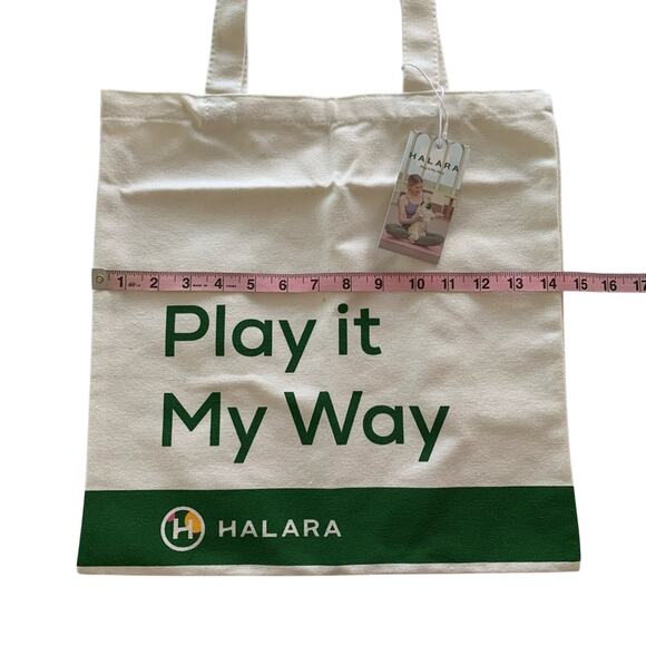 Halara Play It My Way Canvas Tote Bag OS - Picture 2 of 6